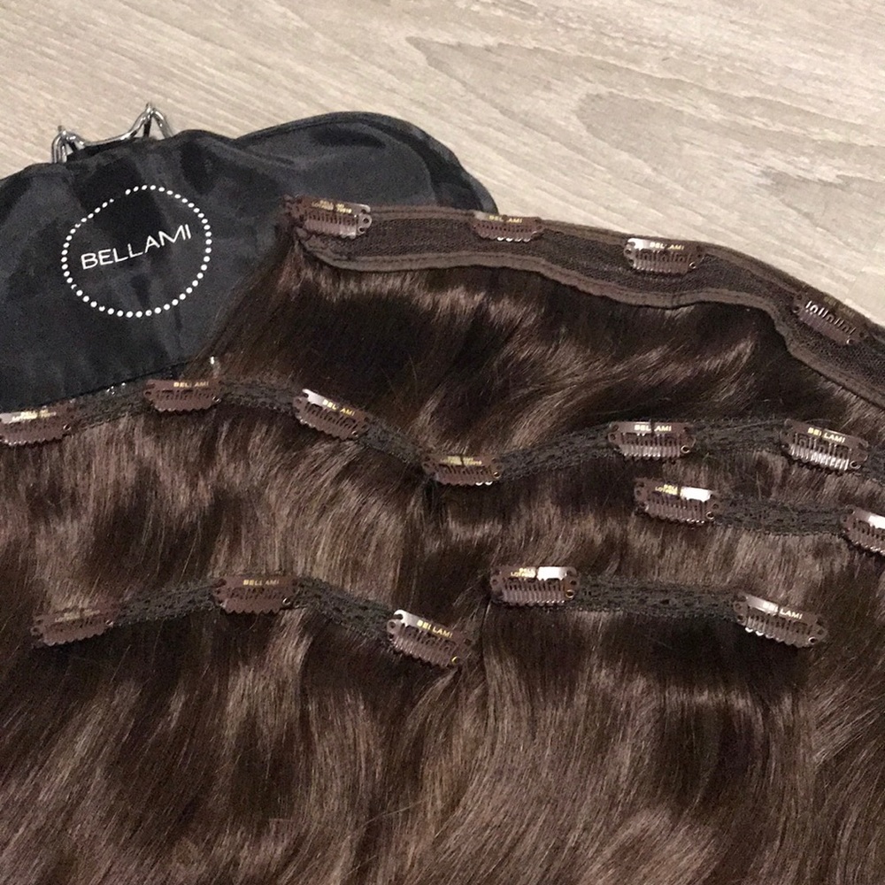 Burciaga Blends Bellami hair extensions!